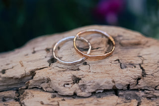 Wild Hammered Stackers (Made to Order)