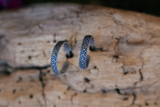 Snake Skin Hoops (Made to Order)
