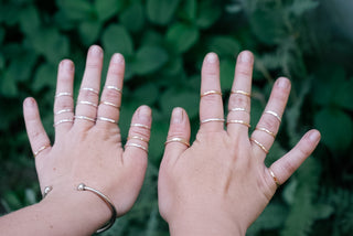 Wild Hammered Stackers (Made to Order)