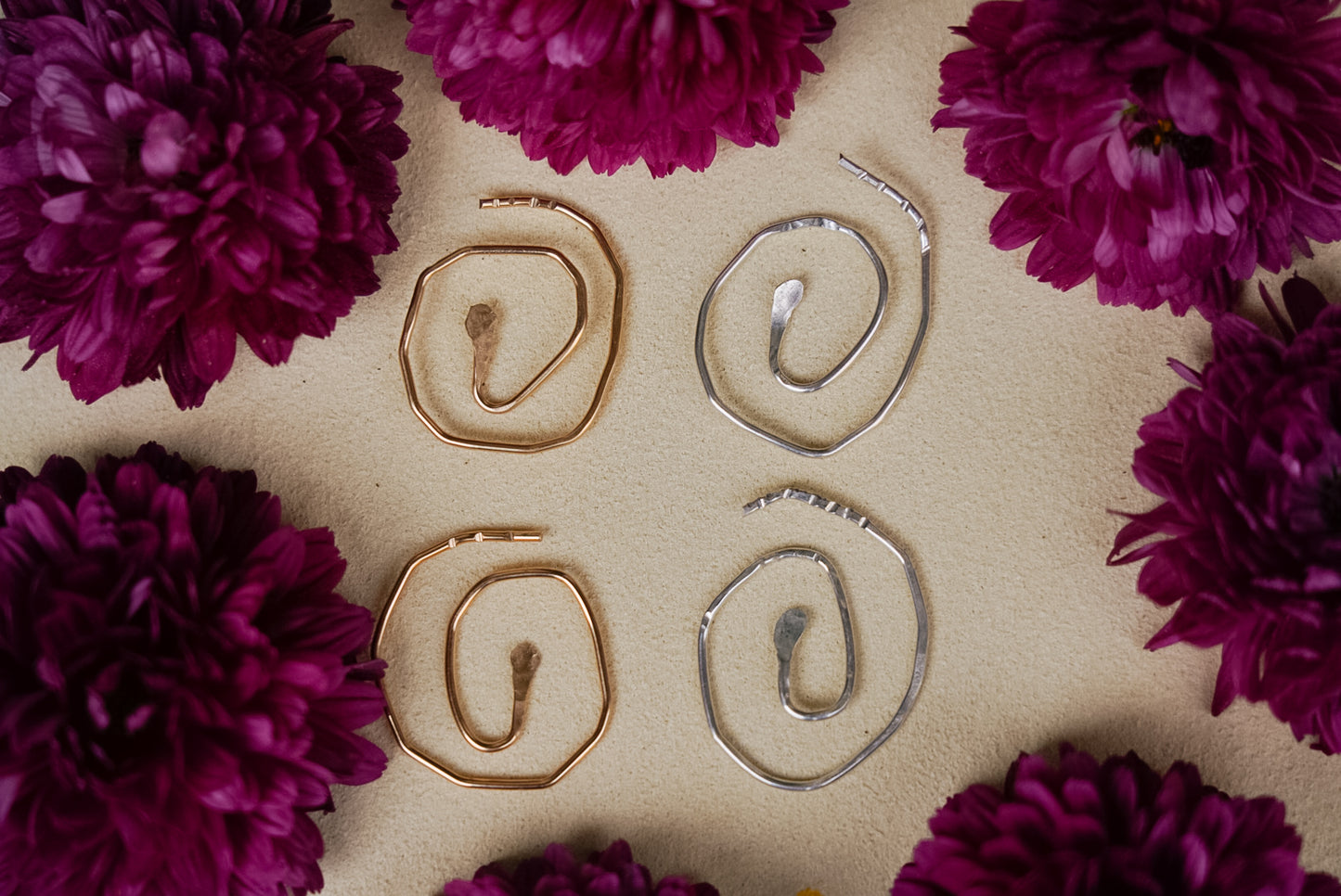 Serpent Swirl Earrings (Made to Order)