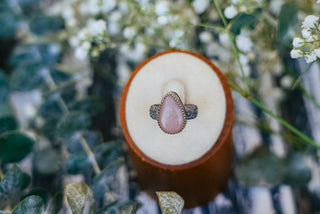 Pink Moonstone Ring (Size 4.5)