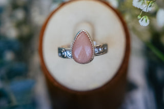 Pink Moonstone Ring (Size 10.5)