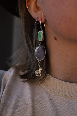 The Hare in the Desert Earrings