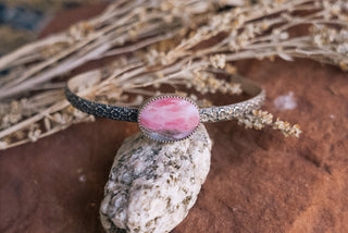 Peruvian Pink Opal Cuff