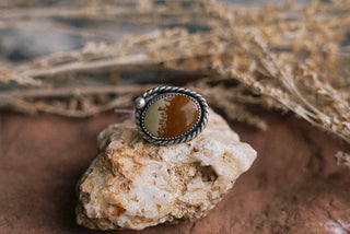 Landscape Jasper Ring (Size 7.5)