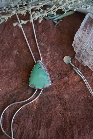 Lucin Variscite Silver Bolo