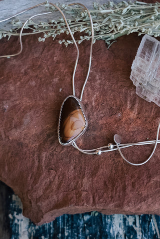Bruneau Jasper Silver Bolo