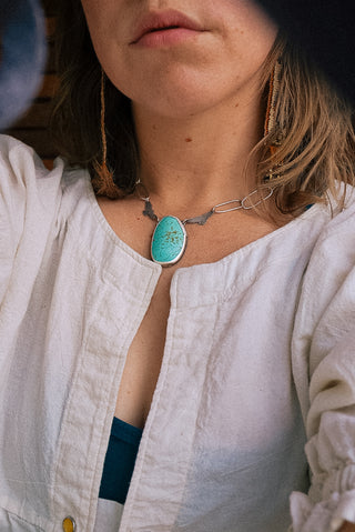 Birds in the Summer Sky Paperclip Chain Choker