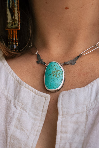 Birds in the Summer Sky Paperclip Chain Choker