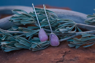 Peruvian Pink Opal Trail Danglers