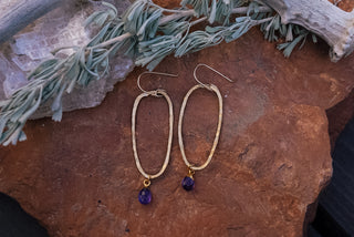 February Birthstone Earrings 1
