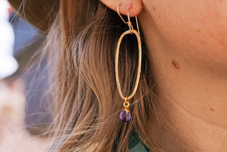 February Birthstone Earrings 1