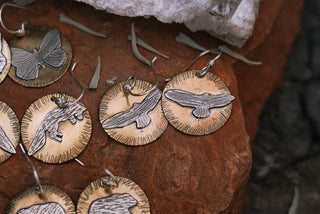Critter Sun Dial Earrings (Made to Order)