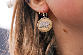 Critter Sun Dial Earrings (Made to Order)