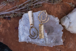 Spiral Jetty Earrings (Made to Order)
