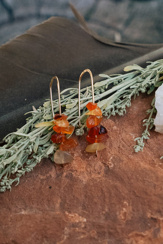 Carnelian Cairn Danglers (Made to Order)