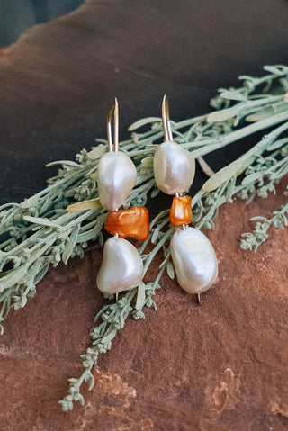 Pearl Cairn Danglers (Made to Order)