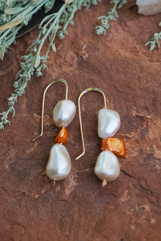 Pearl Cairn Danglers (Made to Order)