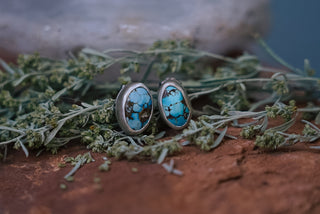 Golden Hills Turquoise Alpine Studs
