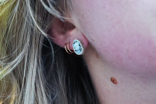 Golden Hills Turquoise Alpine Studs