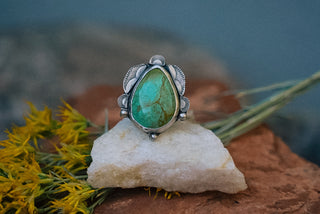 Relic Turquoise Ring: Cowgirl Blossom | Size 7.5