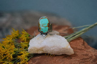 Relic Turquoise Ring: Confluence | Size 7