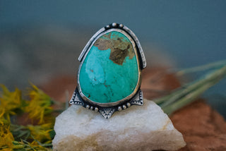 Relic Turquoise Ring: The Western  | Size 7.5