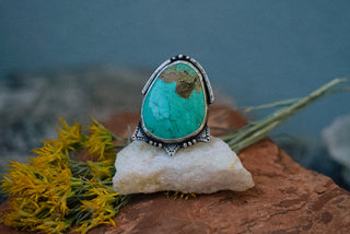 Relic Turquoise Ring: The Western  | Size 7.5