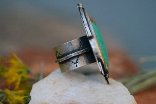 Relic Turquoise Ring: The Western  | Size 7.5