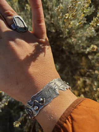 Bird Tracks Fused Cuff