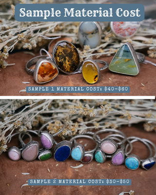 Bezel Stone Ring Workshop- Saturday, July 25th from 10am-2pm